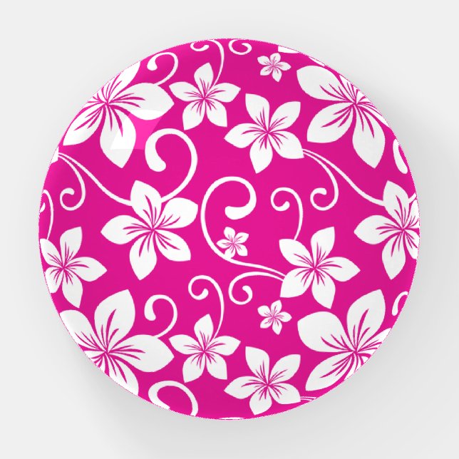 BLUE HAWAII (HOT PINK) PAPERWEIGHT (Front)
