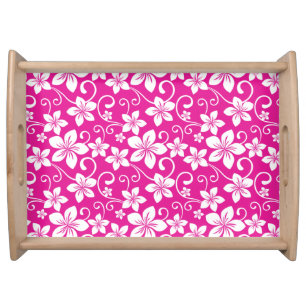 BLUE HAWAII (HOT PINK) SERVING TRAY
