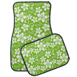 BLUE HAWAII (LIME) CAR FLOOR MAT