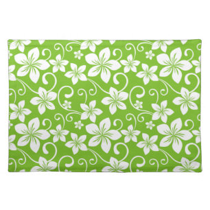 BLUE HAWAII (LIME) CLOTH PLACEMAT