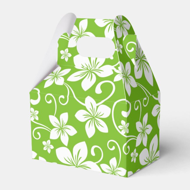 BLUE HAWAII (LIME) FAVOR BOXES (Front Side)