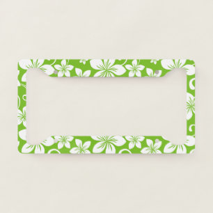 BLUE HAWAII (LIME) LICENSE PLATE FRAME