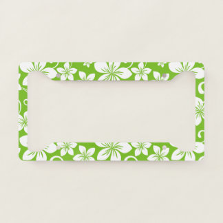 BLUE HAWAII (LIME) LICENSE PLATE FRAME