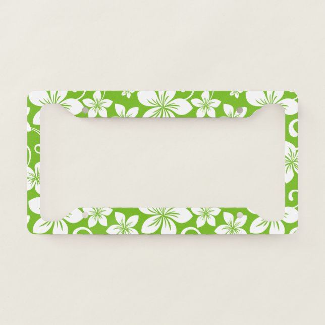 BLUE HAWAII (LIME) LICENSE PLATE FRAME (Front)