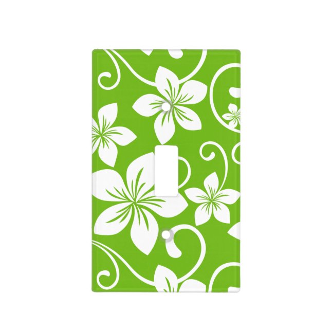 BLUE HAWAII (LIME) LIGHT SWITCH COVER (Front)