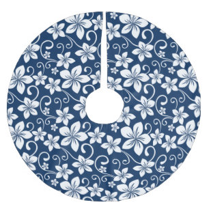 BLUE HAWAII (NAVY BLUE) BRUSHED POLYESTER TREE SKIRT