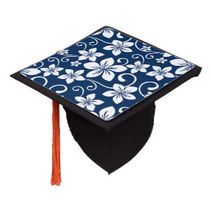 BLUE HAWAII (NAVY BLUE) GRADUATION CAP TOPPER