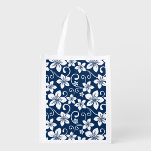 floral reusable grocery bags
