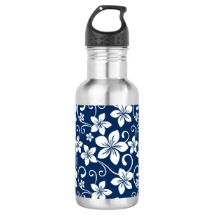BLUE HAWAII (NAVY BLUE) STAINLESS STEEL WATER BOTTLE