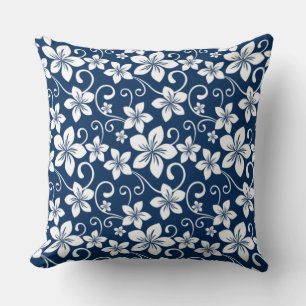 BLUE HAWAII (NAVY BLUE) THROW PILLOW