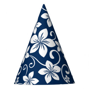 BLUE HAWAII (NAVY) PARTY HAT