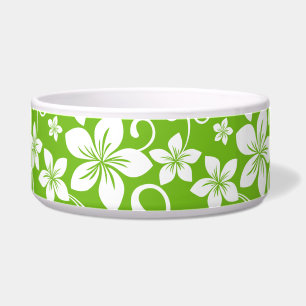 BLUE HAWAII PATTERN IN LIME BOWL