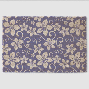 BLUE HAWAII PATTERN IN PERIWINKLE FIBER DOORMAT