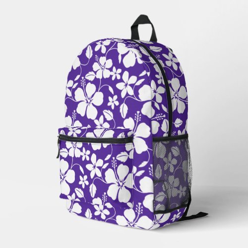 BLUE HAWAII PATTERN IN PURPLE PRINTED BACKPACK