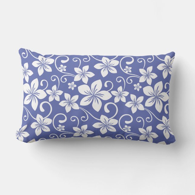 BLUE HAWAII (PERIWINKLE) LUMBAR PILLOW (Front)