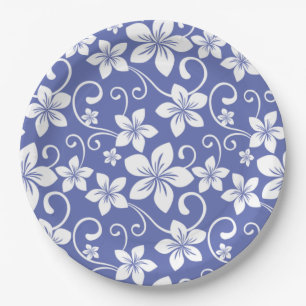 BLUE HAWAII (PERIWINKLE) PAPER PLATES