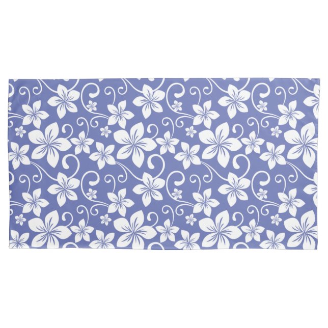 BLUE HAWAII (PERIWINKLE) PILLOW CASE (Front-Left)