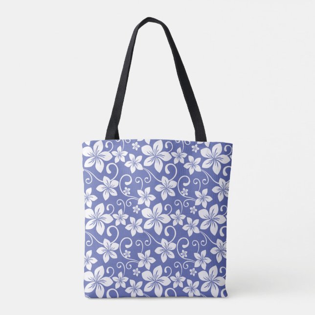 BLUE HAWAII (PERIWINKLE) TOTE BAG (Back)