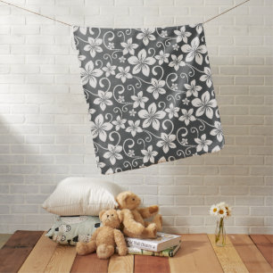 BLUE HAWAII (PEWTER) BABY BLANKET