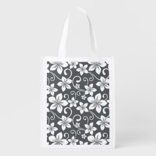 BLUE HAWAII (PEWTER) GROCERY BAG