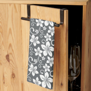 BLUE HAWAII (PEWTER) KITCHEN TOWEL