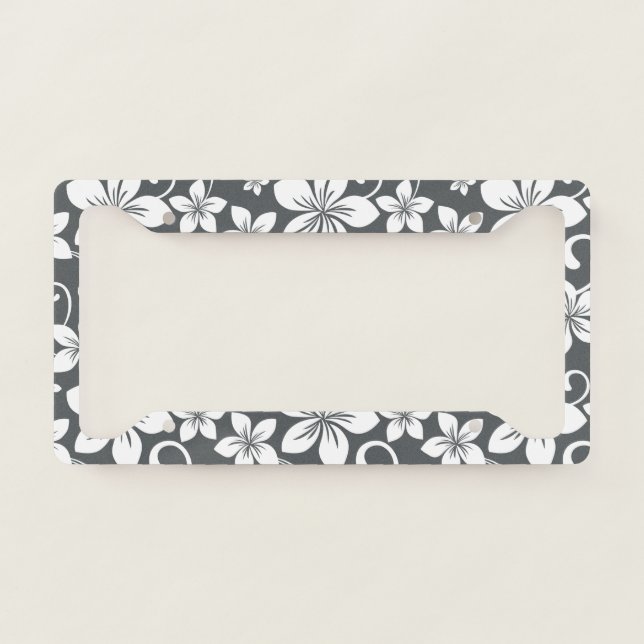 BLUE HAWAII (PEWTER) LICENSE PLATE FRAME (Front)
