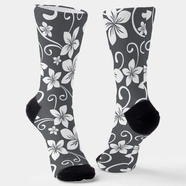 BLUE HAWAII (PEWTER) SOCKS (Angled)