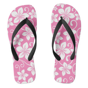 BLUE HAWAII (PINK) FLIP FLOPS