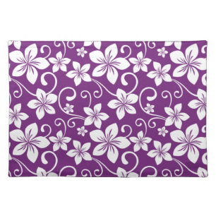 BLUE HAWAII (PLUM) CLOTH PLACEMAT