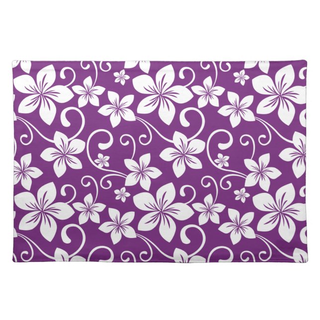 BLUE HAWAII (PLUM) CLOTH PLACEMAT (Front)