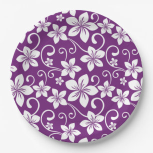 BLUE HAWAII (PLUM) PAPER PLATES