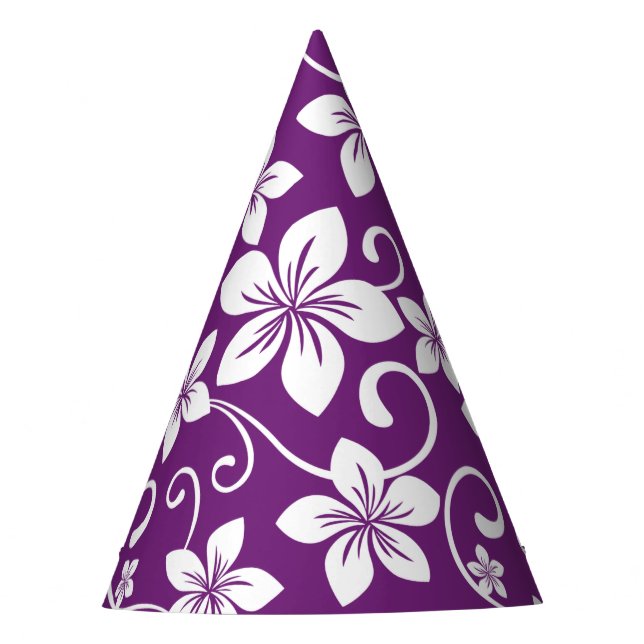 BLUE HAWAII (PLUM) PARTY HAT (Front)