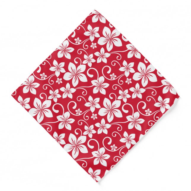 BLUE HAWAII (RED) BANDANA (Front)