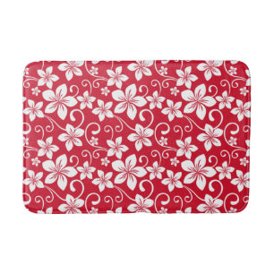 BLUE HAWAII (RED) BATH MAT
