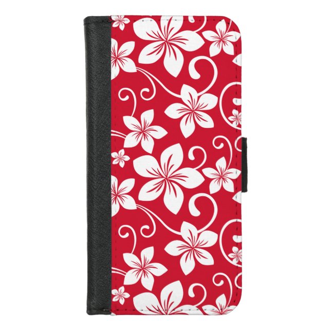 BLUE HAWAII (RED) iPhone WALLET CASE (Front)