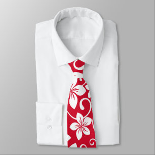 BLUE HAWAII (RED) NECK TIE