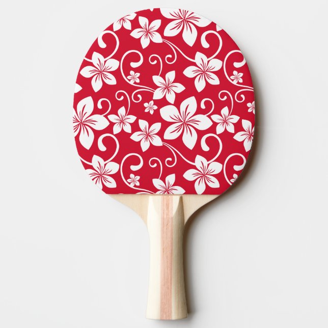 BLUE HAWAII (RED) PING PONG PADDLE (Back)