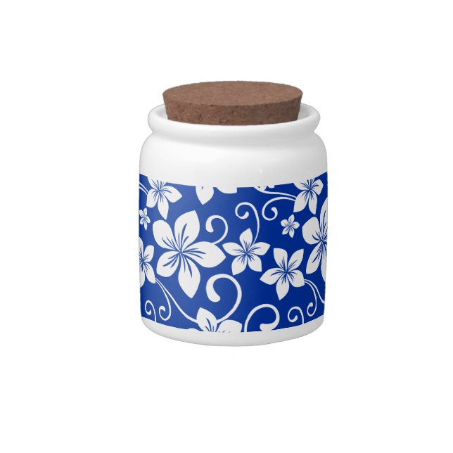 BLUE HAWAII (ROYAL BLUE) CANDY JAR (Right)