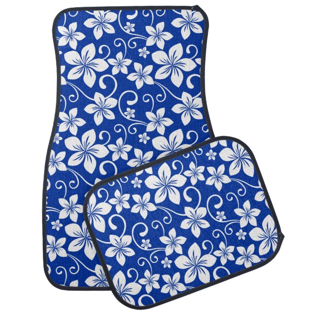 BLUE HAWAII (ROYAL BLUE) CAR FLOOR MAT (Set)