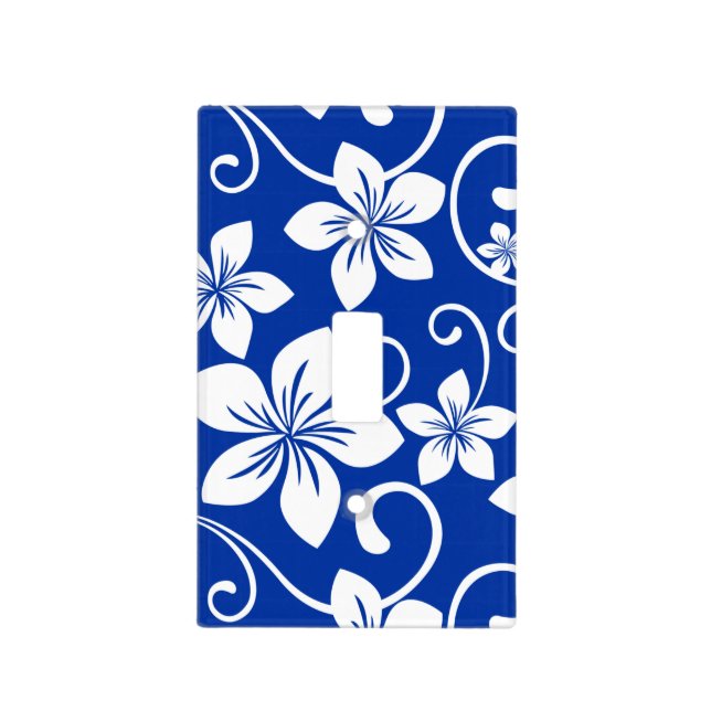 BLUE HAWAII (ROYAL BLUE) LIGHT SWITCH COVER (Front)