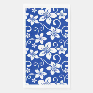 BLUE HAWAII (ROYAL BLUE) PAPER GUEST TOWELS
