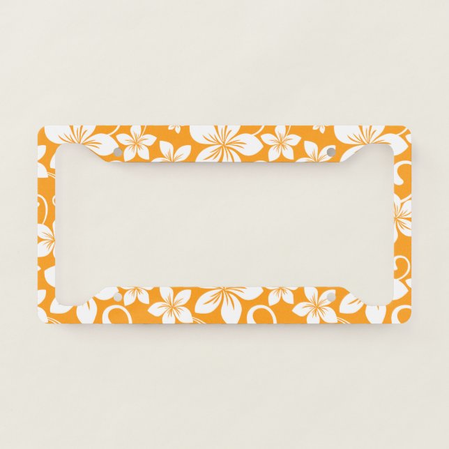 BLUE HAWAII (TANGERINE) LICENSE PLATE FRAME (Front)