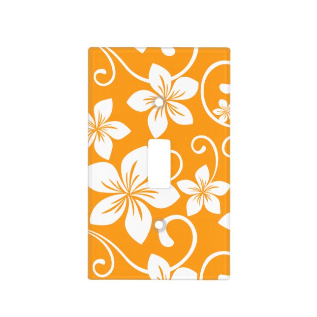 BLUE HAWAII (TANGERINE) LIGHT SWITCH COVER (Front)