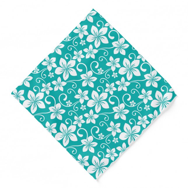 BLUE HAWAII (TEAL) BANDANA (Front)
