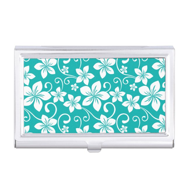 BLUE HAWAII (TEAL) BUSINESS CARD CASE (Front)