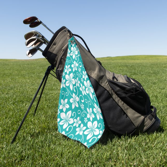 BLUE HAWAII (TEAL) GOLF TOWEL (Green)