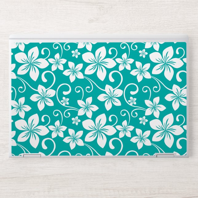 BLUE HAWAII (TEAL)  HP LAPTOP SKIN (Front)