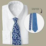 Blue Hawaiian Plumeria Flowers Personalized Neck Tie<br><div class="desc">The 'Blue Hawaiian Plumeria Flowers Personalized neck tie' necktie is inspired by the enchanting beauty of Hawaii and its vibrant floral landscape, making it the perfect accessory for couples seeking to infuse their wedding with tropical charm. Designed with elements of navy blue tie adorned with delicate Plumeria flowers, this tie...</div>