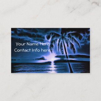 Blue Hawaiian Sunset Business Card
