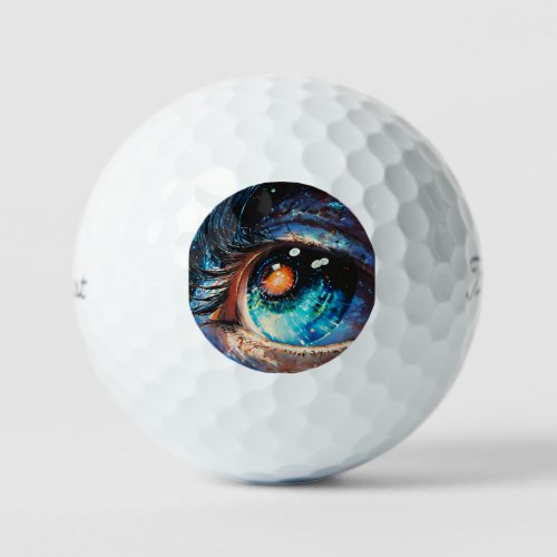 Blue Haze Eyes Golf Ball Golf Balls